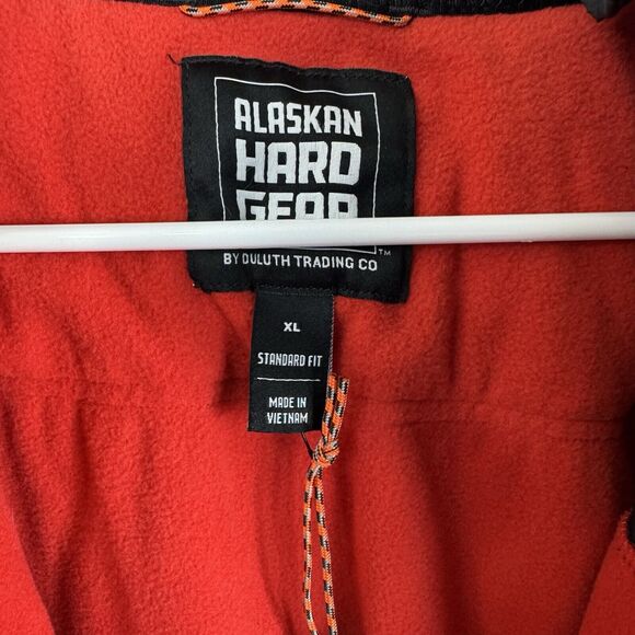 Duluth Alaskan Hardgear Jacket Mens XL Red Thaw Depth Zip Hooded Fleece NEW - Picture 7 of 10